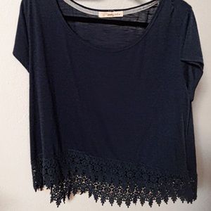 Crochet Trim T-Shirt